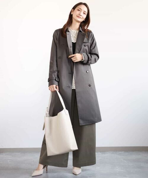 MK MICHEL KLEIN / エムケーミッシェルクラン チノ・ワークパンツ | ライトツイル2タックワイドパンツ/洗える | 詳細27