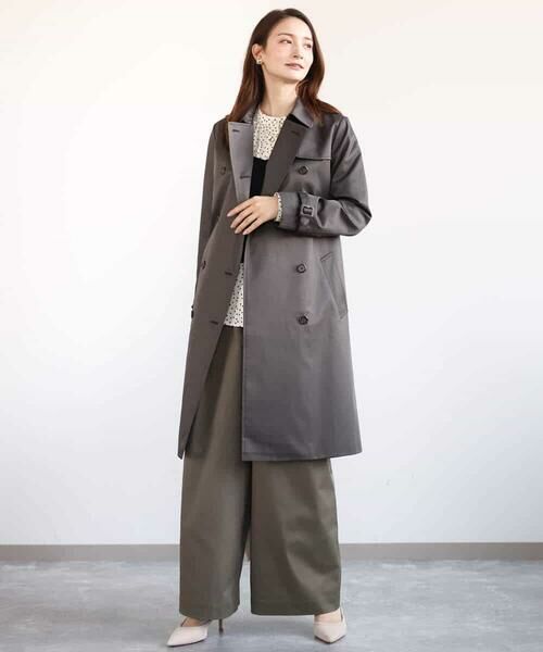 MK MICHEL KLEIN / エムケーミッシェルクラン チノ・ワークパンツ | ライトツイル2タックワイドパンツ/洗える | 詳細28