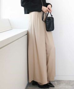 MK MICHEL KLEIN / エムケーミッシェルクラン チノ・ワークパンツ | ドレープツイルワイドパンツ/洗える