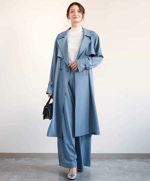 MK MICHEL KLEIN / エムケーミッシェルクラン チノ・ワークパンツ | ドレープツイルワイドパンツ/洗える | 詳細10