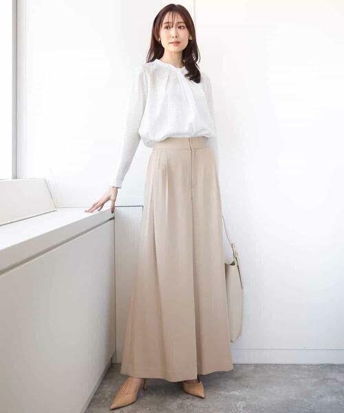 MK MICHEL KLEIN / エムケーミッシェルクラン チノ・ワークパンツ | ドレープツイルワイドパンツ/洗える | 詳細16