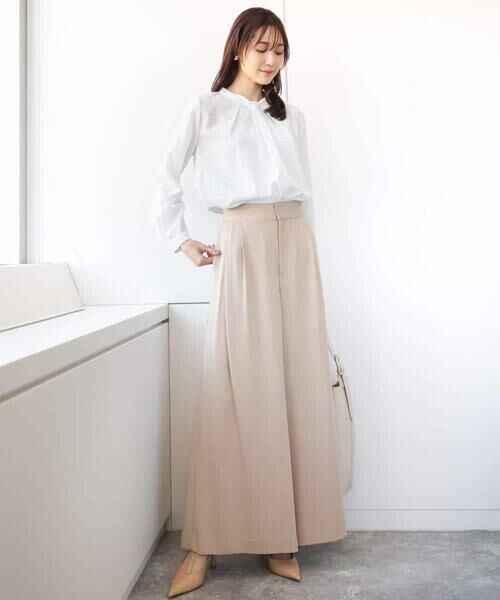 MK MICHEL KLEIN / エムケーミッシェルクラン チノ・ワークパンツ | ドレープツイルワイドパンツ/洗える | 詳細17