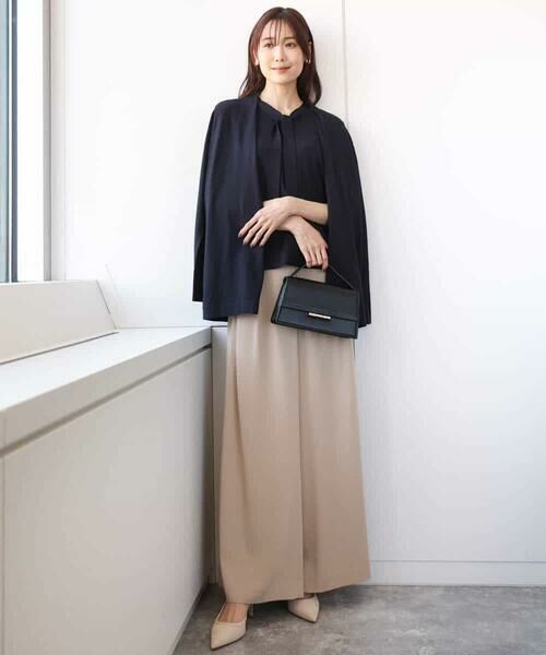 MK MICHEL KLEIN / エムケーミッシェルクラン チノ・ワークパンツ | ドレープツイルワイドパンツ/洗える | 詳細20