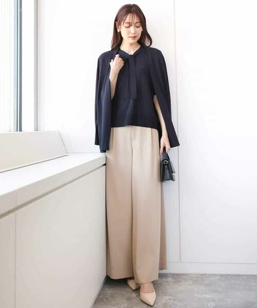 MK MICHEL KLEIN / エムケーミッシェルクラン チノ・ワークパンツ | ドレープツイルワイドパンツ/洗える | 詳細21