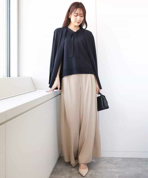 MK MICHEL KLEIN / エムケーミッシェルクラン チノ・ワークパンツ | ドレープツイルワイドパンツ/洗える | 詳細22