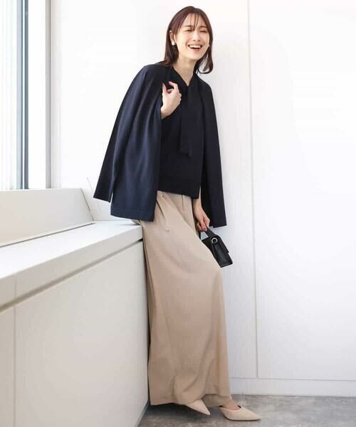 MK MICHEL KLEIN / エムケーミッシェルクラン チノ・ワークパンツ | ドレープツイルワイドパンツ/洗える | 詳細23