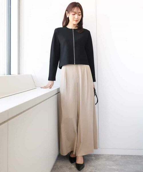 MK MICHEL KLEIN / エムケーミッシェルクラン チノ・ワークパンツ | ドレープツイルワイドパンツ/洗える | 詳細24