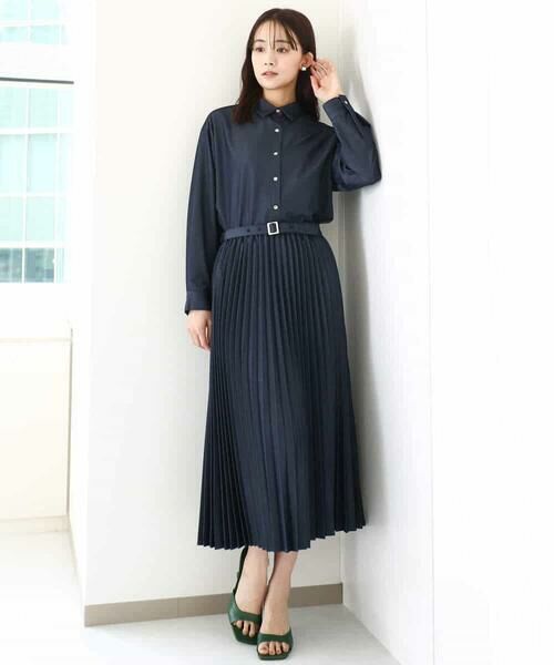 MK MICHEL KLEIN / エムケーミッシェルクラン シャツ・ブラウス | デニムライクシャツブラウス/洗える | 詳細10