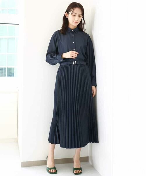 MK MICHEL KLEIN / エムケーミッシェルクラン シャツ・ブラウス | デニムライクシャツブラウス/洗える | 詳細12