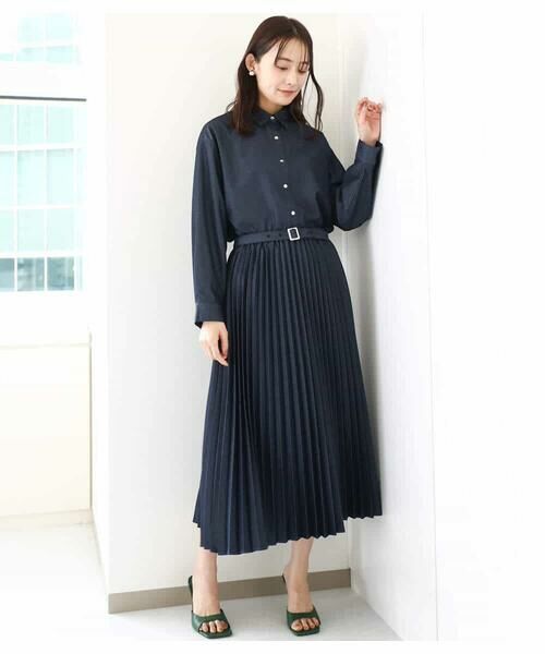 MK MICHEL KLEIN / エムケーミッシェルクラン シャツ・ブラウス | デニムライクシャツブラウス/洗える | 詳細13