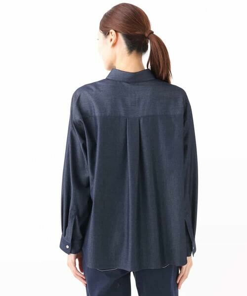 MK MICHEL KLEIN / エムケーミッシェルクラン シャツ・ブラウス | デニムライクシャツブラウス/洗える | 詳細16