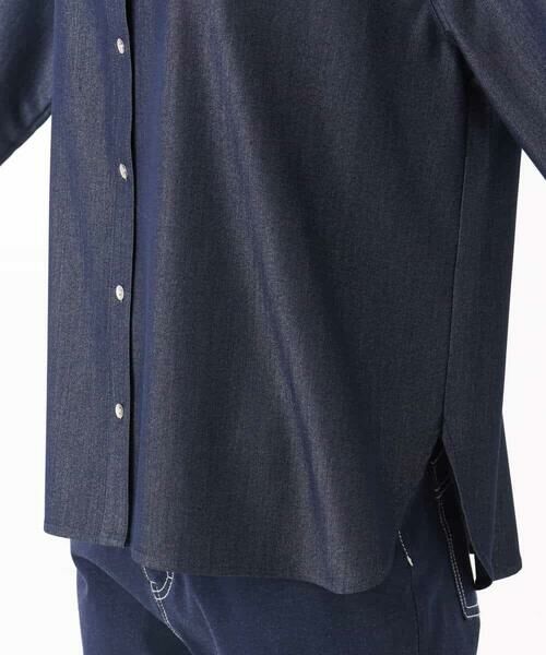 MK MICHEL KLEIN / エムケーミッシェルクラン シャツ・ブラウス | デニムライクシャツブラウス/洗える | 詳細20