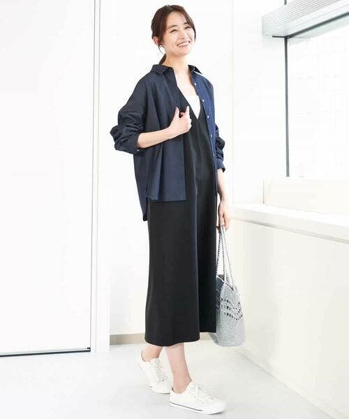 MK MICHEL KLEIN / エムケーミッシェルクラン シャツ・ブラウス | デニムライクシャツブラウス/洗える | 詳細4