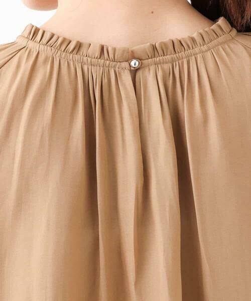 MK MICHEL KLEIN / エムケーミッシェルクラン シャツ・ブラウス | フリルネックデザインサテンブラウス/前後2way/接触冷感/洗える | 詳細29