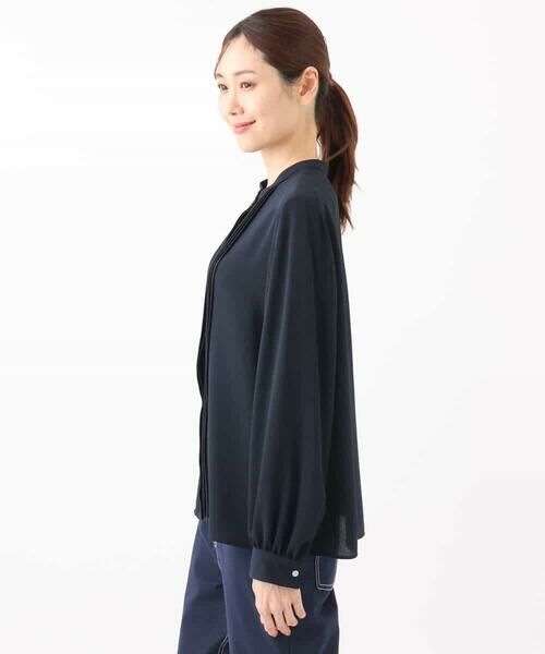 MK MICHEL KLEIN / エムケーミッシェルクラン シャツ・ブラウス | ピンタックデザインジョーゼットブラウス/洗える | 詳細19