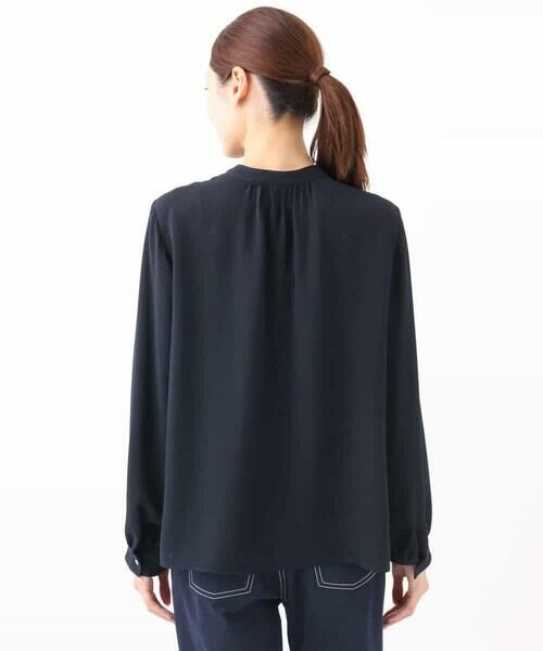 MK MICHEL KLEIN / エムケーミッシェルクラン シャツ・ブラウス | ピンタックデザインジョーゼットブラウス/洗える | 詳細20