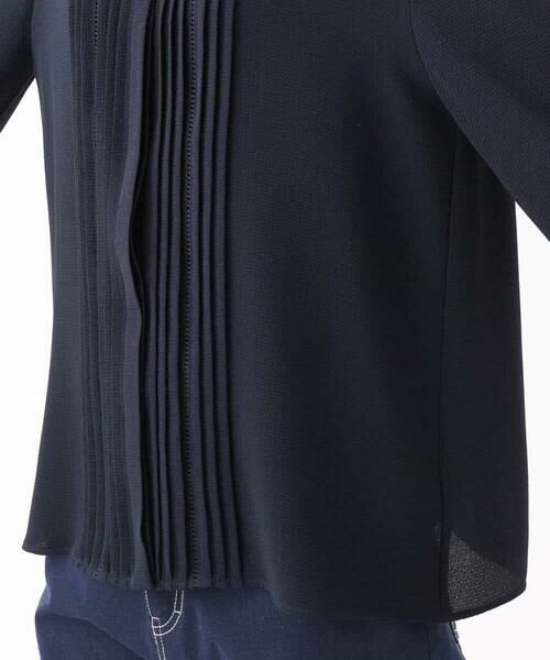 MK MICHEL KLEIN / エムケーミッシェルクラン シャツ・ブラウス | ピンタックデザインジョーゼットブラウス/洗える | 詳細24