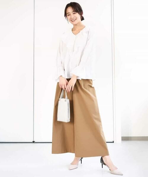 MK MICHEL KLEIN / エムケーミッシェルクラン シャツ・ブラウス | フリルデザインブラウス/洗える | 詳細6