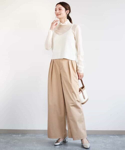 MK MICHEL KLEIN / エムケーミッシェルクラン ニット・セーター | ドット柄ブラウス×ニットビスチェ ツインセット/洗える | 詳細28