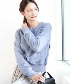 MK MICHEL KLEIN / エムケーミッシェルクラン ニット・セーター | 重ねチュールニット/洗える