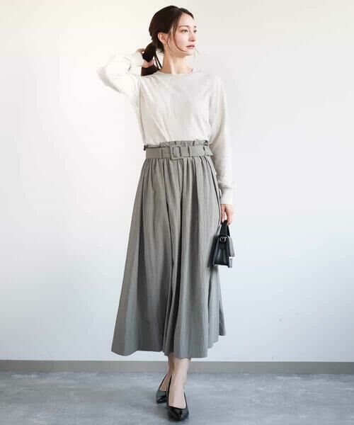 MK MICHEL KLEIN / エムケーミッシェルクラン ニット・セーター | 重ねチュールニット/洗える | 詳細10