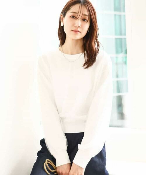 MK MICHEL KLEIN / エムケーミッシェルクラン ニット・セーター | 重ねチュールニット/洗える | 詳細21