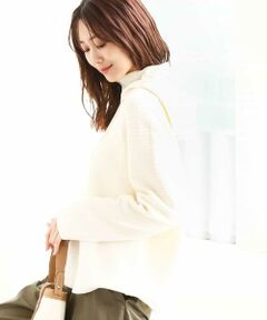 MK MICHEL KLEIN / エムケーミッシェルクラン ニット・セーター | ガーター編みニットフーディー/洗える