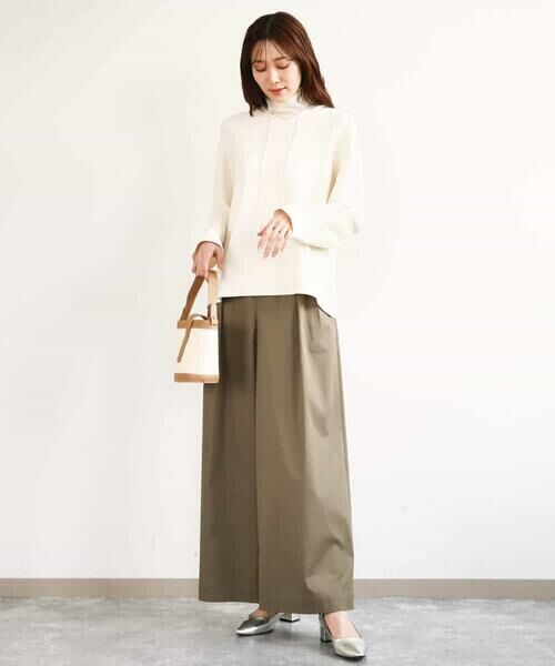 MK MICHEL KLEIN / エムケーミッシェルクラン ニット・セーター | ガーター編みニットフーディー/洗える | 詳細2