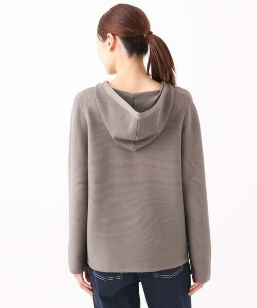 MK MICHEL KLEIN / エムケーミッシェルクラン ニット・セーター | ガーター編みニットフーディー/洗える | 詳細23