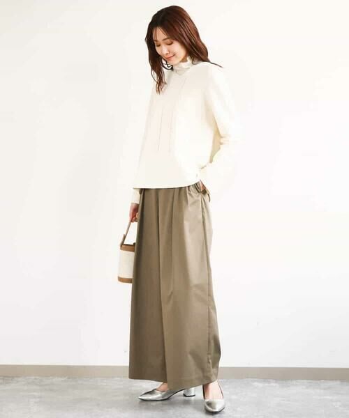 MK MICHEL KLEIN / エムケーミッシェルクラン ニット・セーター | ガーター編みニットフーディー/洗える | 詳細6