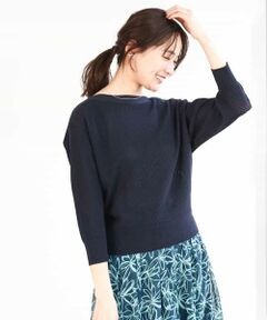 MK MICHEL KLEIN / エムケーミッシェルクラン ニット・セーター | アイレット柄ドルマン風ニット/洗える