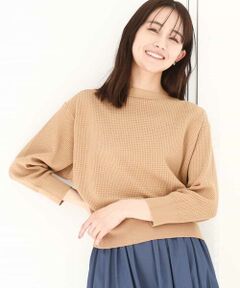 MK MICHEL KLEIN / エムケーミッシェルクラン ニット・セーター | アイレット柄ドルマン風ニット/洗える