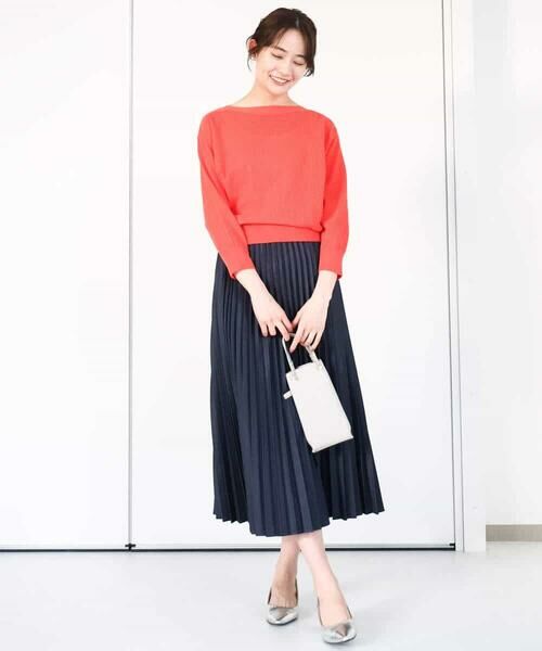 MK MICHEL KLEIN / エムケーミッシェルクラン ニット・セーター | アイレット柄ドルマン風ニット/洗える | 詳細19