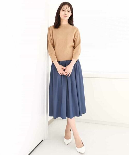 MK MICHEL KLEIN / エムケーミッシェルクラン ニット・セーター | アイレット柄ドルマン風ニット/洗える | 詳細21