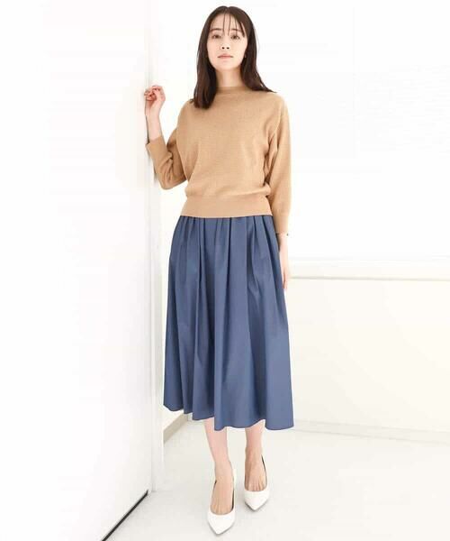 MK MICHEL KLEIN / エムケーミッシェルクラン ニット・セーター | アイレット柄ドルマン風ニット/洗える | 詳細22