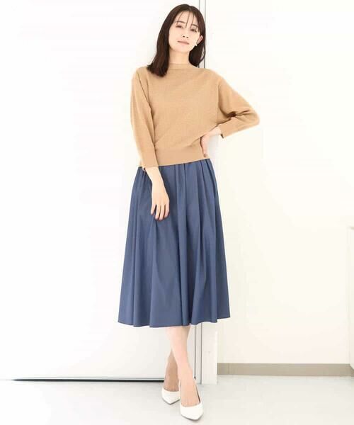 MK MICHEL KLEIN / エムケーミッシェルクラン ニット・セーター | アイレット柄ドルマン風ニット/洗える | 詳細23