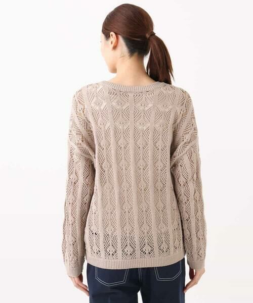 MK MICHEL KLEIN / エムケーミッシェルクラン ニット・セーター | かぎ針風透かし編みニット/洗える | 詳細29