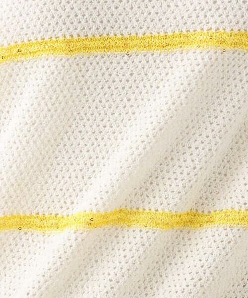 MK MICHEL KLEIN / エムケーミッシェルクラン ニット・セーター | スパンコールボーダーニット/洗える | 詳細26