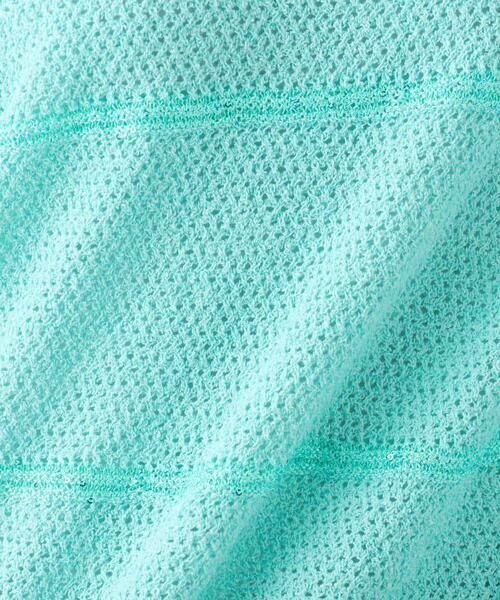 MK MICHEL KLEIN / エムケーミッシェルクラン ニット・セーター | スパンコールボーダーニット/洗える | 詳細28