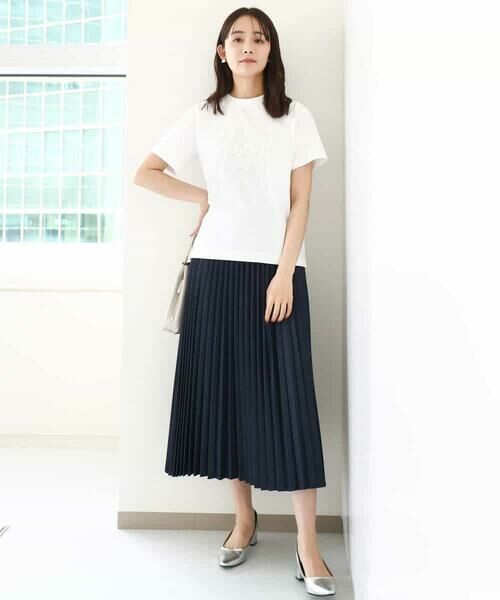 MK MICHEL KLEIN / エムケーミッシェルクラン ロング・マキシ丈スカート | デニムライクプリーツスカート/洗える | 詳細15