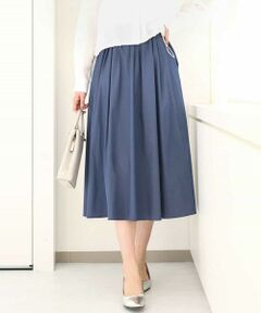 MK MICHEL KLEIN / エムケーミッシェルクラン ロング・マキシ丈スカート | リバーシブル2カラースカート/洗える