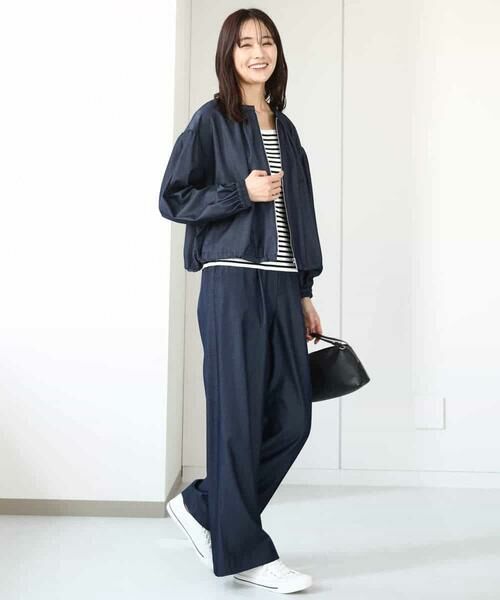 MK MICHEL KLEIN / エムケーミッシェルクラン その他アウター | デニムライクノーカラーブルゾン/洗える | 詳細10