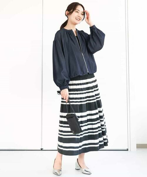 MK MICHEL KLEIN / エムケーミッシェルクラン その他アウター | デニムライクノーカラーブルゾン/洗える | 詳細14