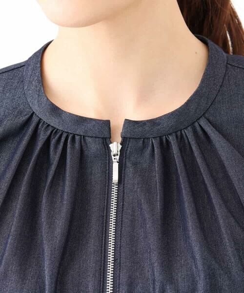 MK MICHEL KLEIN / エムケーミッシェルクラン その他アウター | デニムライクノーカラーブルゾン/洗える | 詳細20