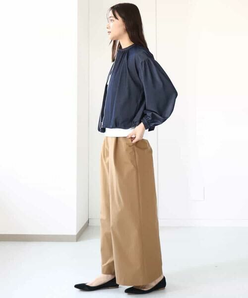 MK MICHEL KLEIN / エムケーミッシェルクラン その他アウター | デニムライクノーカラーブルゾン/洗える | 詳細3