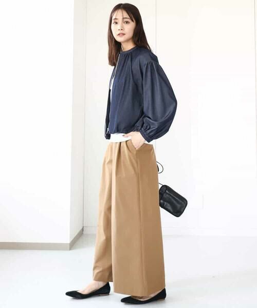 MK MICHEL KLEIN / エムケーミッシェルクラン その他アウター | デニムライクノーカラーブルゾン/洗える | 詳細4