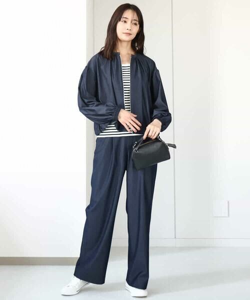 MK MICHEL KLEIN / エムケーミッシェルクラン その他アウター | デニムライクノーカラーブルゾン/洗える | 詳細8