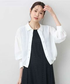 MK MICHEL KLEIN / エムケーミッシェルクラン その他アウター | ショート丈シャツブルゾン/洗える