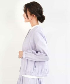 MK MICHEL KLEIN / エムケーミッシェルクラン その他アウター | ポコポコノーカラーブルゾン/洗える