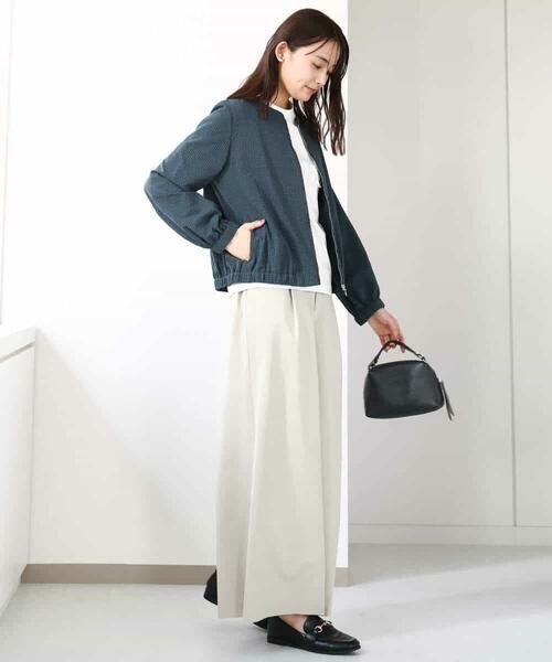 MK MICHEL KLEIN / エムケーミッシェルクラン カットソー | フリンジ刺繍ロゴTシャツ/洗える | 詳細15